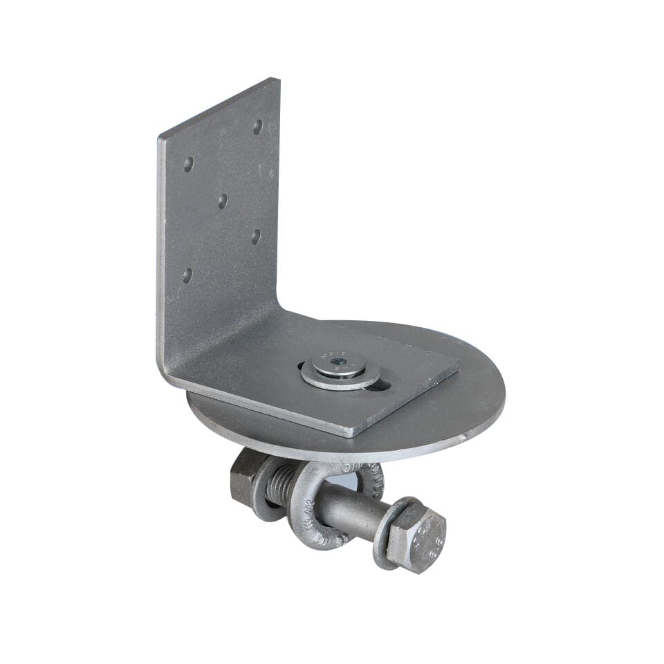 PRO Machine Install Screw Pile L bracket for horizontal beam