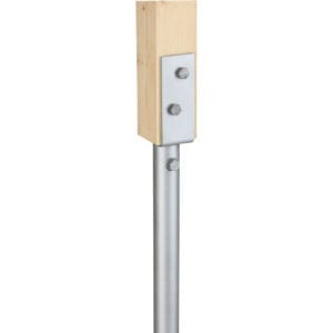75mm U-bracket for vertical post