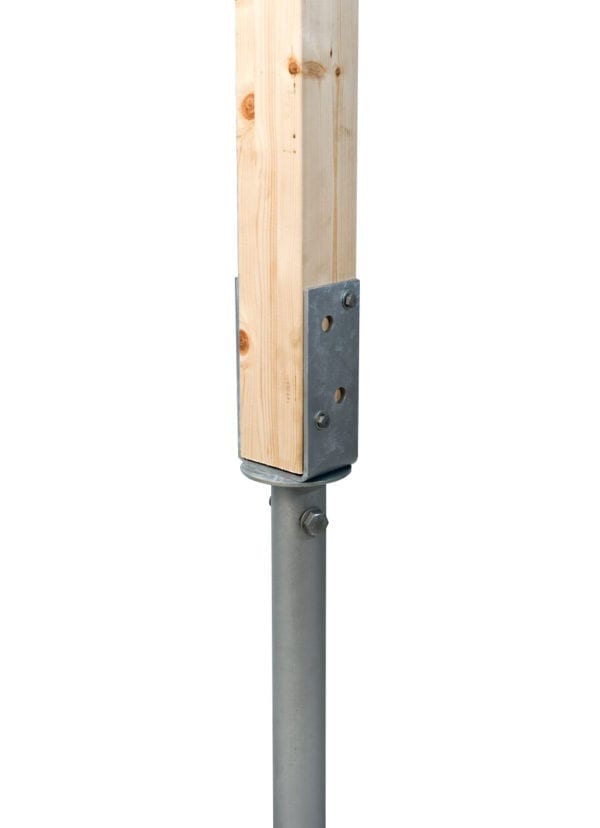 90mm U-bracket for vertical post